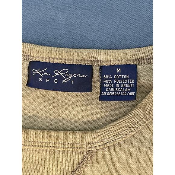 Kim Rogers Sport Grey Crew Neck Pullover Sweatshirt Medium Pre-owned - Picture 3 of 10